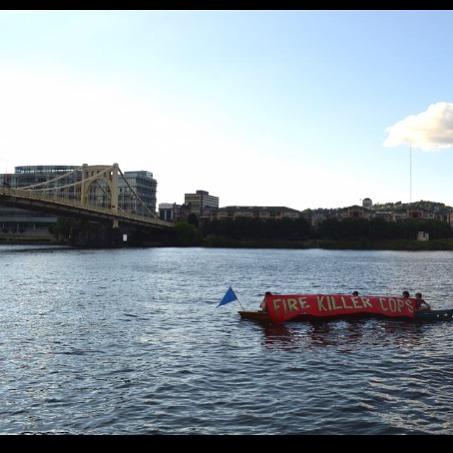 Canoetivists Against Killer Cops #fop100 #pittsburgh #firekillercops