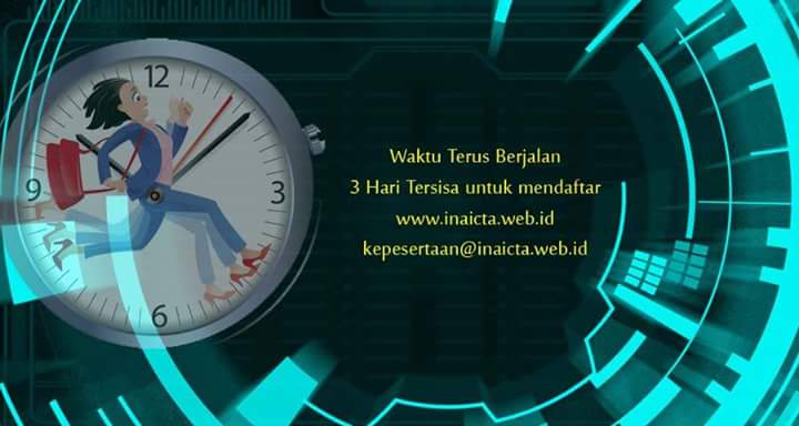 3 hari tersisa untuk pendaftaran inaicta 2015