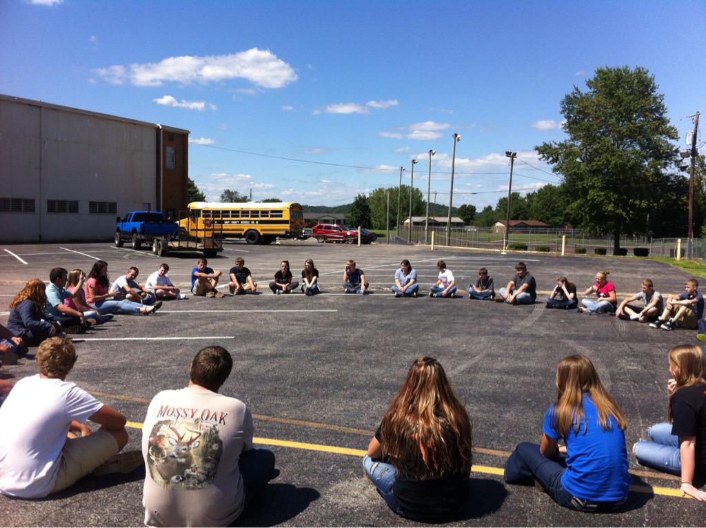 It was great to talk with the freshman ag students about FFA today! What a great way to start the year! #AmplifyFFA