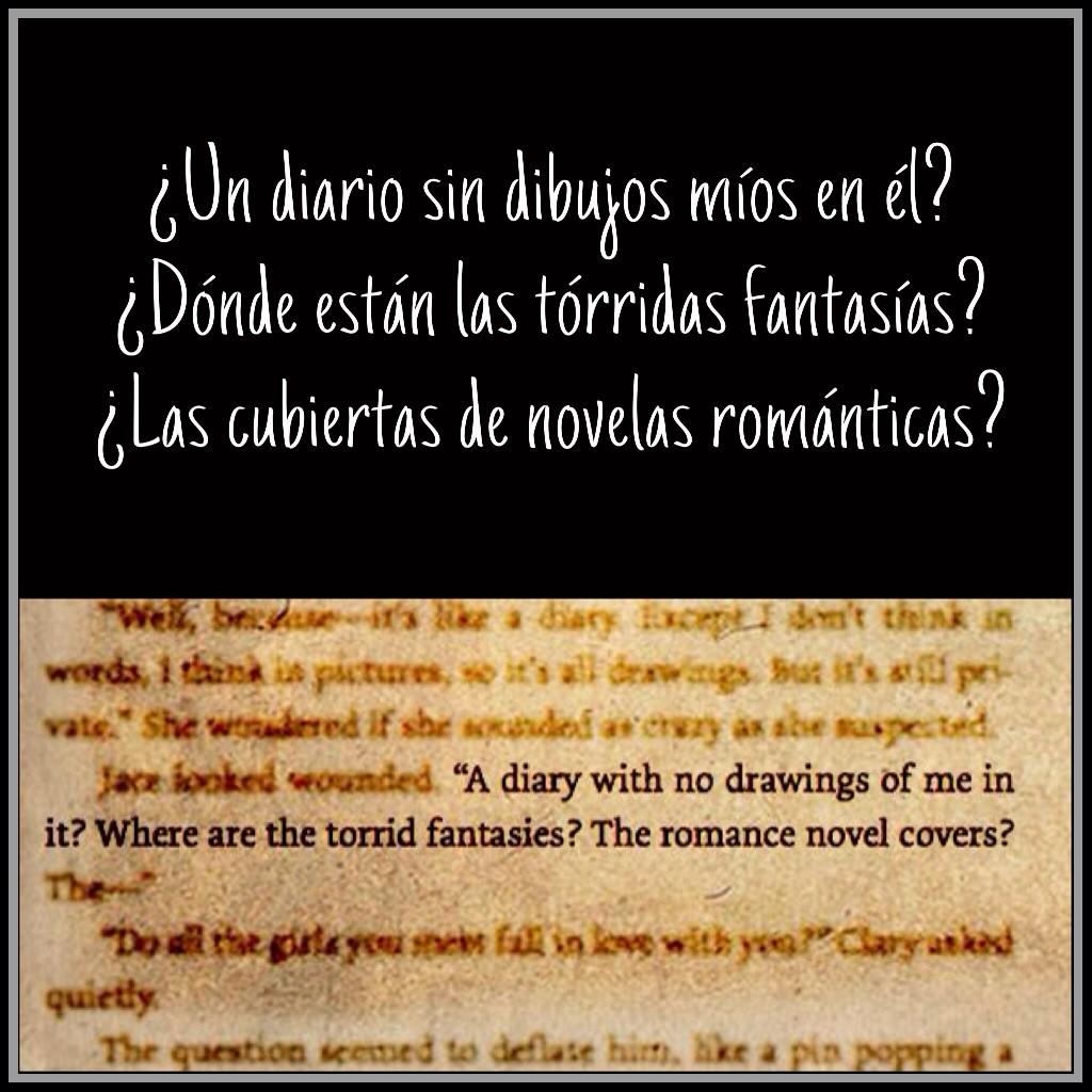 Jace_Lightwood1's tweet photo. ¿Un diario sin dibujos míos en él? 😏 #SHQuoteoftheWeek #CoB @ShadowhuntersWR #Shadowhunters http://t.co/ISekbMNQaq