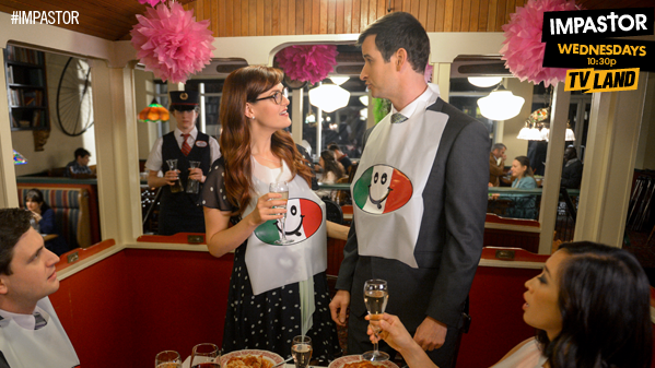 impastortv's tweet photo. "When you know, you know!" @SaraRueForReal @GuyChristie #Impastor @tvland http://t.co/3M4GLhlWgd