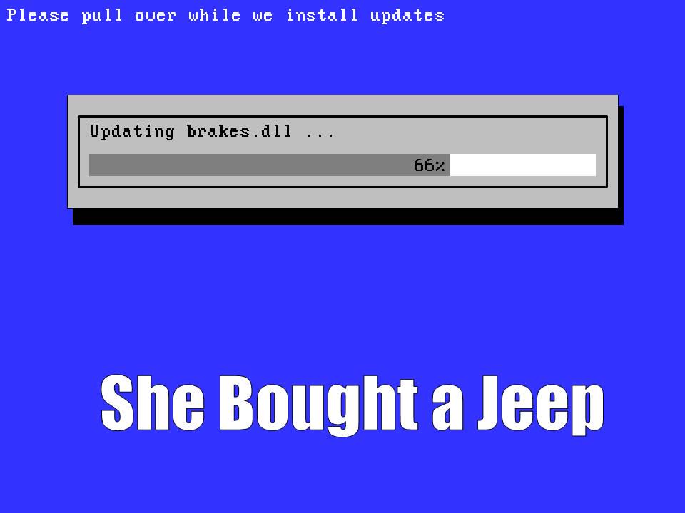 Steve_Lockstep's tweet image. Are we really going to put up with cars needing to be patched like crappy PCs? #IoT #securityisntsecure