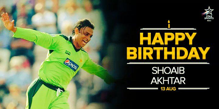 The Rawalpindi Express moves to station no. 40 today! Happy birthday Shoaib Akhtar, one of the fastest bowlers ever. 