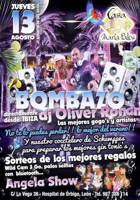 Esta noche toca bailar de la mano del gran @oliverdjforever#fiestonasegurado# http://t.co/EebbOso7y4<a class="tags" target="_blank" title="On Twitter" href="/?out=eyJ0eXAiOiJKV1QiLCJhbGciOiJIUzUxMiJ9.eyJpYXQiOjE3MjUxMjQ3OTEsImlzcyI6InR3cG9ybnN0YXJzLmNvbSIsIm5iZiI6MTcyNTEyNDc5MSwiZXhwIjoxNzU2NjYwNzkxLCJyZWRpcmVjdF91cmwiOiJodHRwczovL3R3aXR0ZXIuY29tL29saXZlcmRqZm9yZXZlciJ9.1UhvcAkyLDaxHuW9oCWjAgbWTaTZ8uZZrVycJ8HanCnzq45A9JHjhOsGhrWNx57GTStPy4vY6GJ9WTYjujcsTg">@oliverdjforever</a>