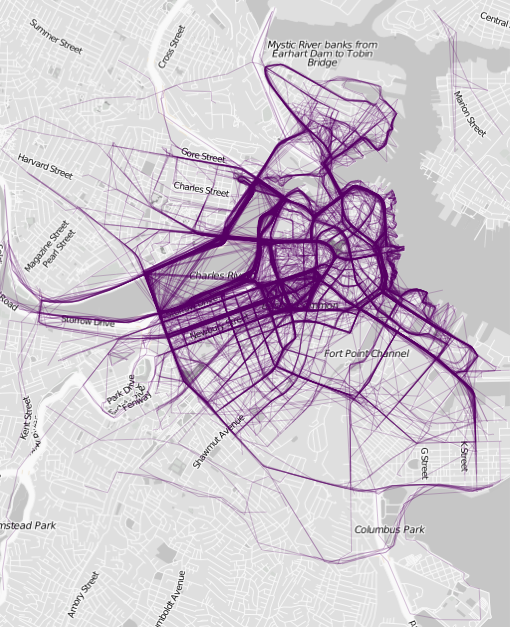 geoawesome_dgtl's tweet photo. What overlaid running paths can say about the city? - #Geoawesomeness http://t.co/oBw8oIw6tK http://t.co/5VYA01OYAg