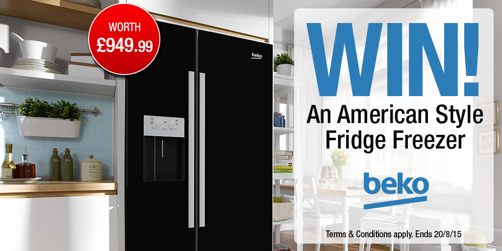 HughesDirect's tweet photo. Fancy winning a @BekoUK American Style Fridge Freezer? Here's your chance... follow us @HughesDirect &amp; RT to enter! http://t.co/QDfl1cuomB
