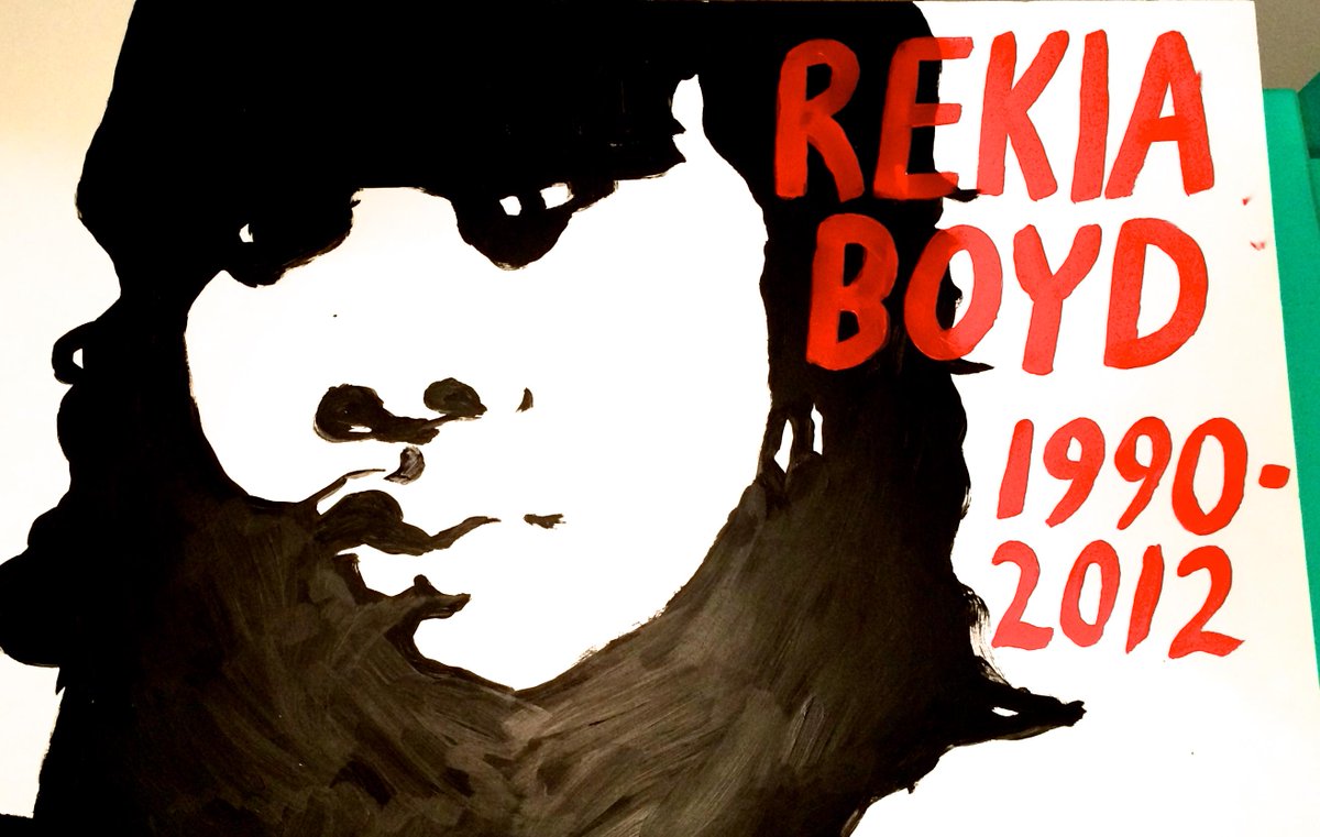 MakeMeObsolete's tweet photo. This is art that shouldn't have to be made. #RekiaBoyd #BlackLivesMatter #MakeMeObsolete http://t.co/dVjhyVBVLY