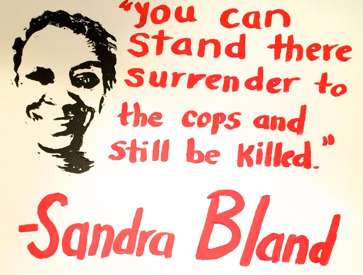 MakeMeObsolete's tweet photo. The brilliant words of #SandraBland is art that should not have to be made #MakeMeObsolete #sandySTILLspeaks http://t.co/uktBpff8ED