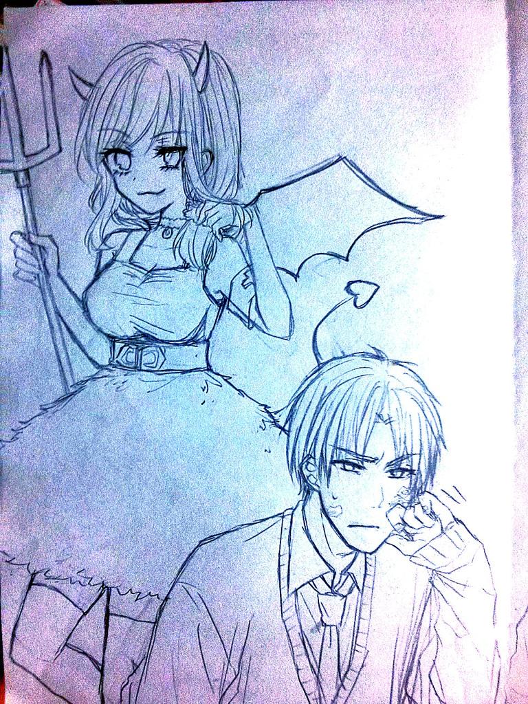 ほんとは若瀬尾堀鹿瞭都も描いてたけど似たような絵量産してもなーってことでリサイクルだけおいとくね 