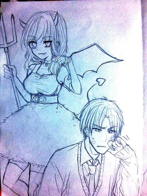 ほんとは若瀬尾堀鹿瞭都も描いてたけど似たような絵量産してもなーってことでリサイクルだけおいとくね 