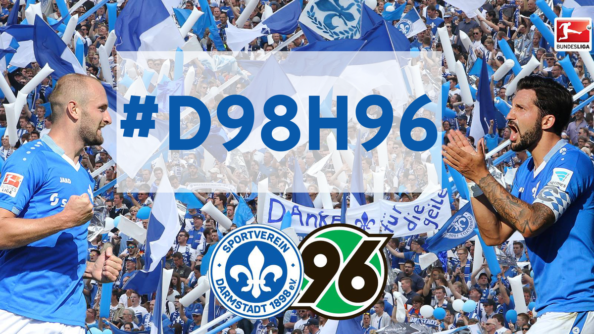 Sv Darmstadt 98 On Twitter Der Hashtag Zum Ersten Bundesliga Spiel Seit 33 Jahren Gegen Hannover96 D98h96 Http T Co Orwioqpfju