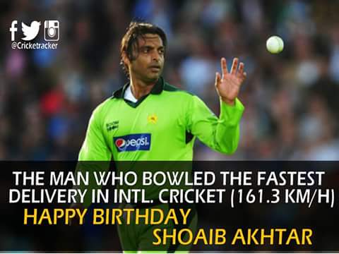 Happy BirthDay Shoaib Akhtar 
