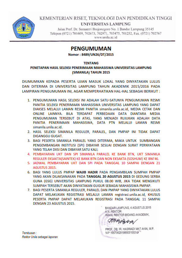 maba_unila's tweet photo. Berikut informasi selengkapnya tentang pembayaran UKT jalur UM.... cc: @Unila_Update http://t.co/Jg4VPiBOMD