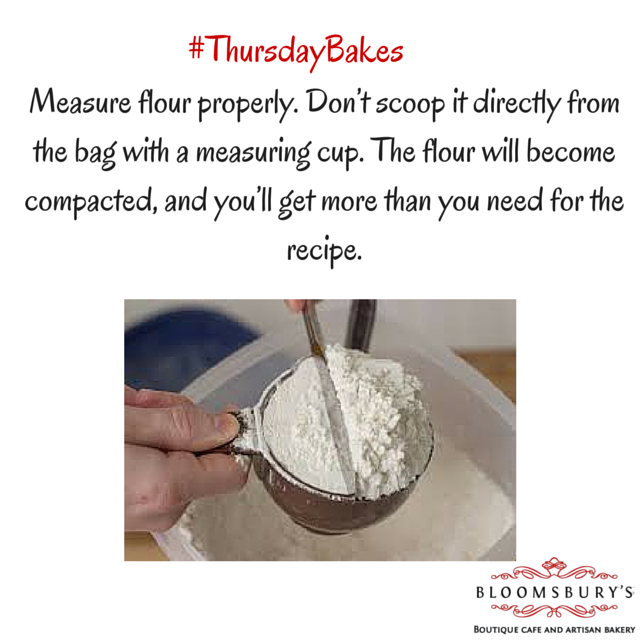ILuvBloomsburys's tweet image. Its the #weekend and time for our #ThursdayBakes. DO NOT scoop the flour directly from the bag. Why? 1/2