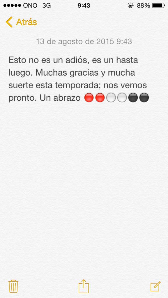 Izubiri2's tweet photo. Buenos días. Hoy es un día de despedida @UDLogrones muchas gracias por todo. Un abrazo familia. http://t.co/pvkBTFOQ0v