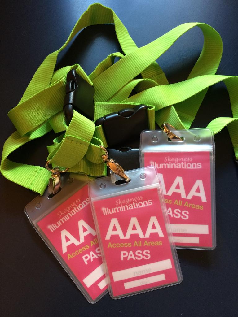 HelloNatterjack's tweet photo. VIP passes we designed and printed for the Skegness Illuminations Switch On. http://t.co/nQi36GEP4t