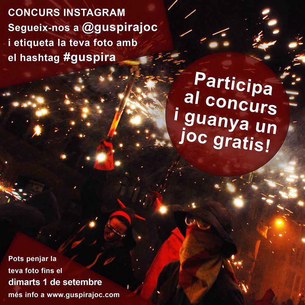 guspirajoc's tweet photo. Recta final del concurs d'Instagram! Si vas a un #correfoc pots guanyar un joc totalment gratis!! http://t.co/L88gFI3kgI