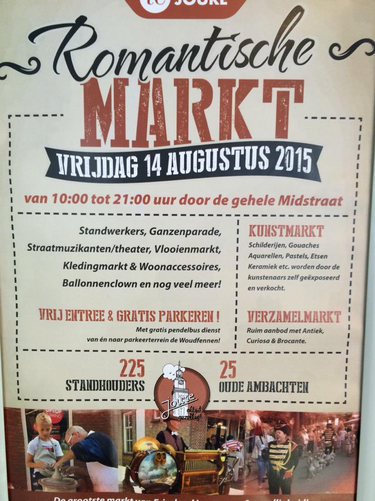 Morgen is het weer zover! Romantische markt.