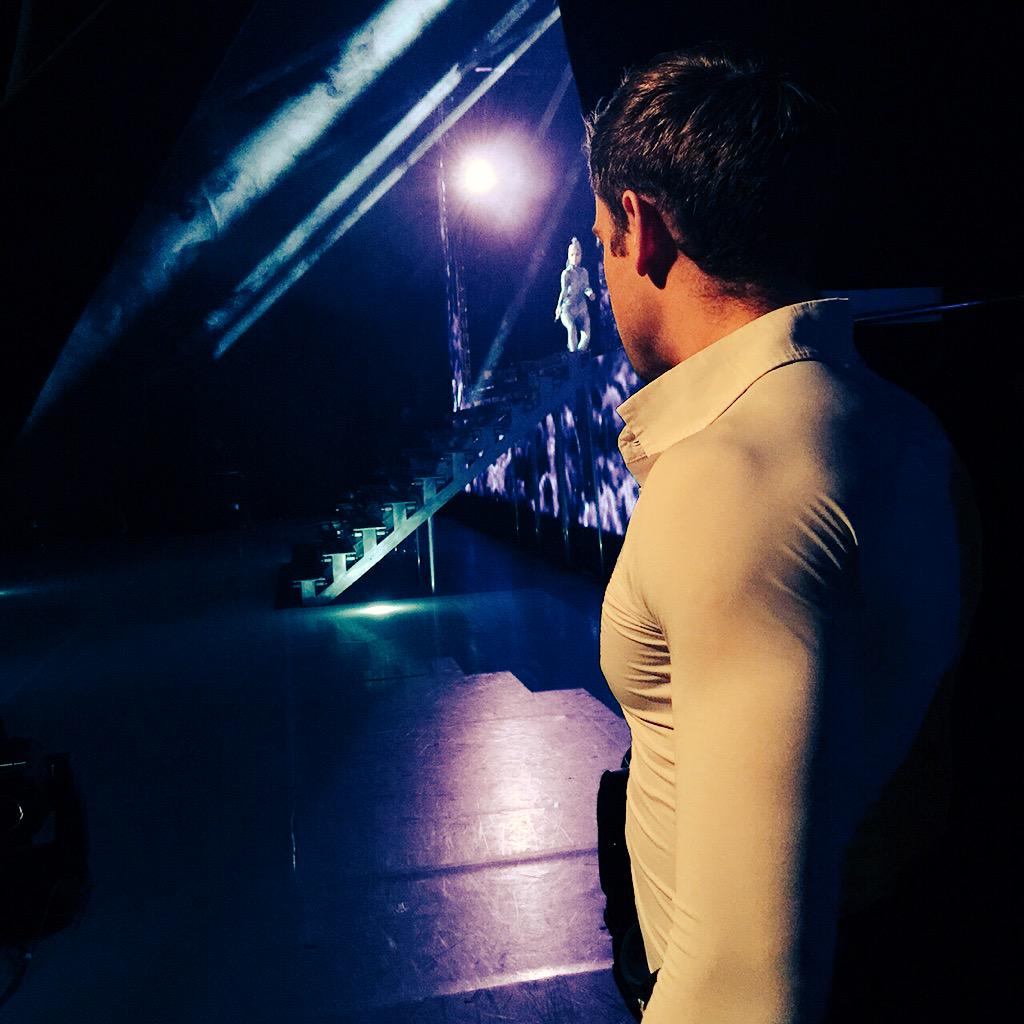 Fergal seconds before performing Cry of the Celts here at the Dominion Theatre