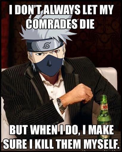 Narutomeme's tweet photo. Kakashi... Y u kill rin??? >:( http://t.co/KoBjj5VipI