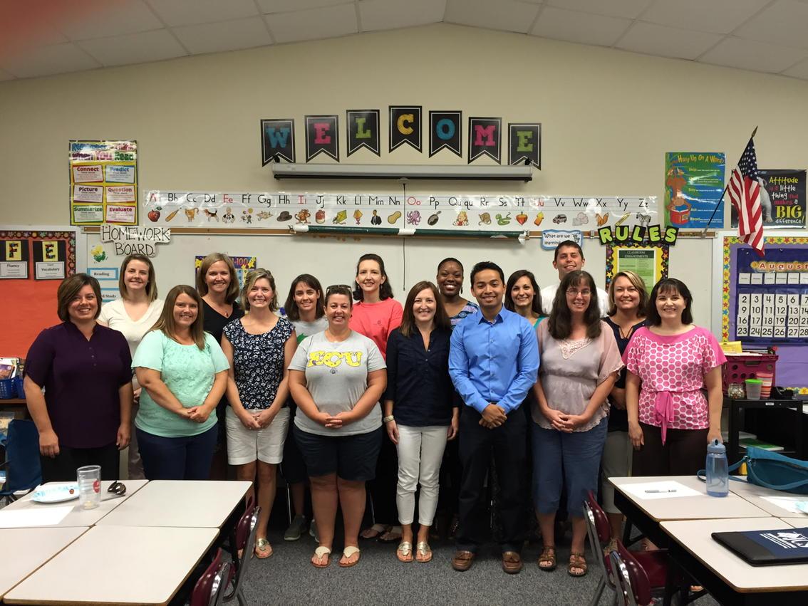 Awesome group of new and experienced educators ready for a great year!