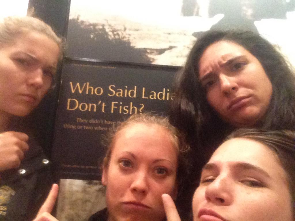 Rowshyra's tweet photo. Who said ladies don't fish? #gonesampling @AlgonquinPark #MandrakLab @fielding16 http://t.co/3GJ8aIMx4l
