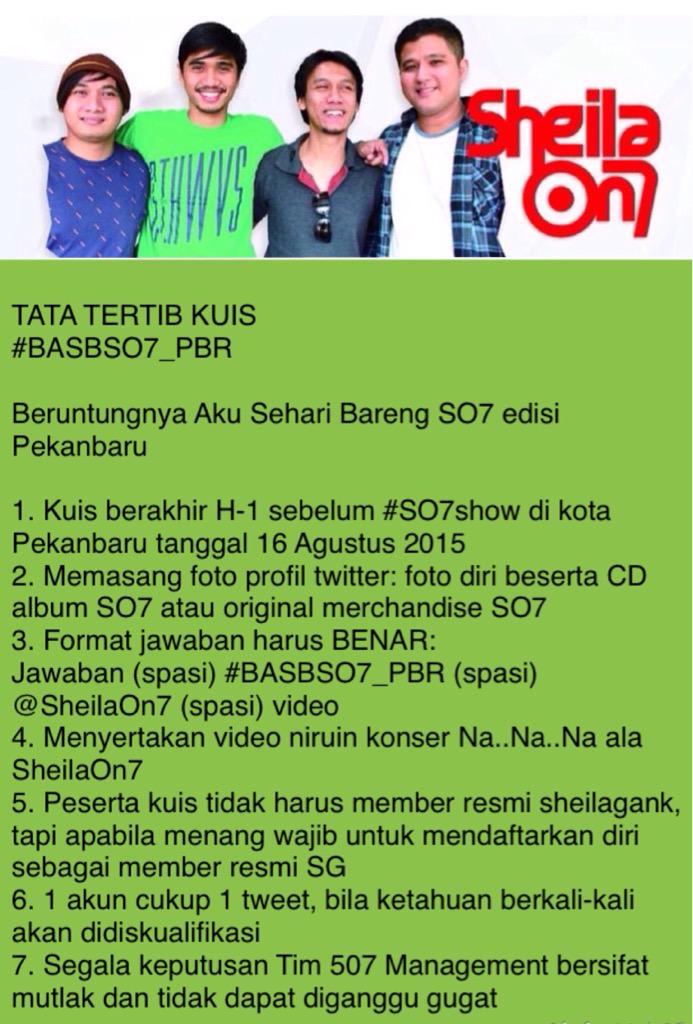 sheilaon7's tweet photo. Berapa jumlah lagu yg telah diciptakan @adamsubarkah dari album pertama hingga saat ini? #BASBSO7_PBR http://t.co/ITRB8scwqG