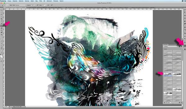 AdobeUKStudents's tweet photo. A new way to stencil. @nirmak creates a whimsical t-shirt design with #AdobeBrush & Ps. http://t.co/ikjcRUsiPt http://t.co/9PNCg3QHcx