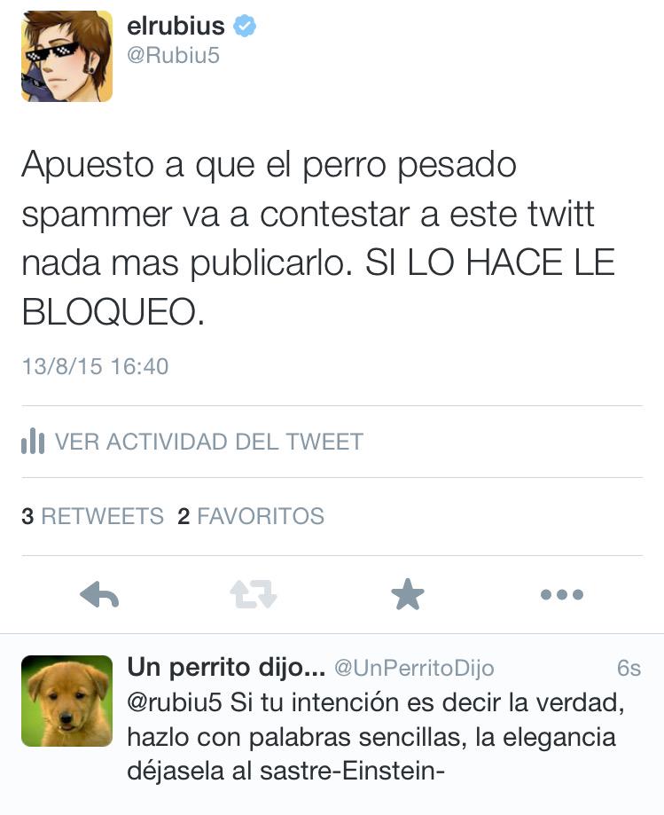 Rubiu5's tweet photo. JAJAJAJAJAJAJA NI UN SEGUNDO HA TARDADO EL CABRON http://t.co/xkq7SIWuIy
