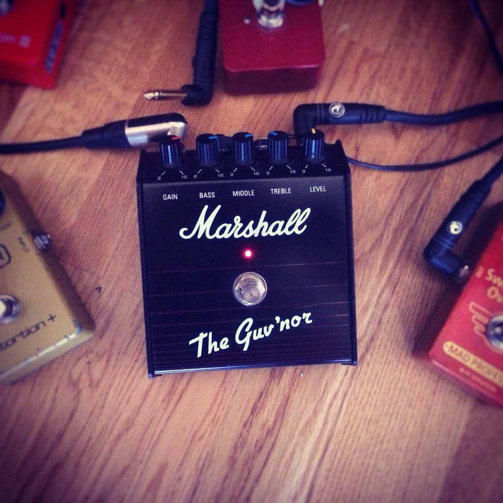 husspeter's tweet photo. This is a sweet sweet pedal! Ca 1989 the guv'nor mk1. A pure joy to play \m/😎🎸 @MarshallAmpsUK http://t.co/QBbvOjk97V