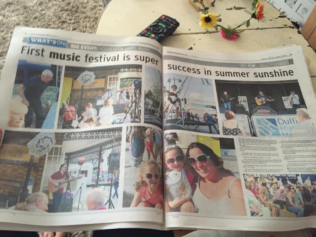 hoddlovesmusic's tweet photo. Thanks to @HertsMercury for the lovely write up in today's paper! http://t.co/Rx87LGXG8Y
