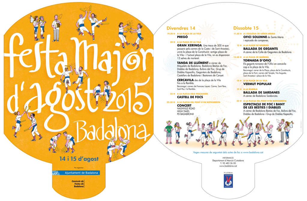 FaBABadalona's tweet photo. 14 i 15 d'agost Festa Major d’Agost de #Badalona 2015 @comissiofestes #elcarrerésnostre http://t.co/1Nnf6iQEST