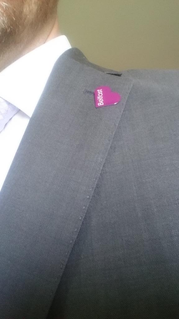 Working the <a href="/VisitBelfast/">Visit Belfast</a> badge in a <a href="/SuitorMenswear/">valentinatpkx</a> suit.