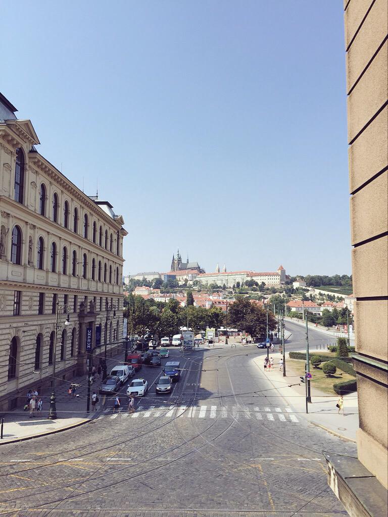ECESPrague's tweet photo. Hello from Prague! We've joined Twitter, and we're celebrating with our favorite view #eces #prague #studyabroad http://t.co/l0ooaJnU2Z