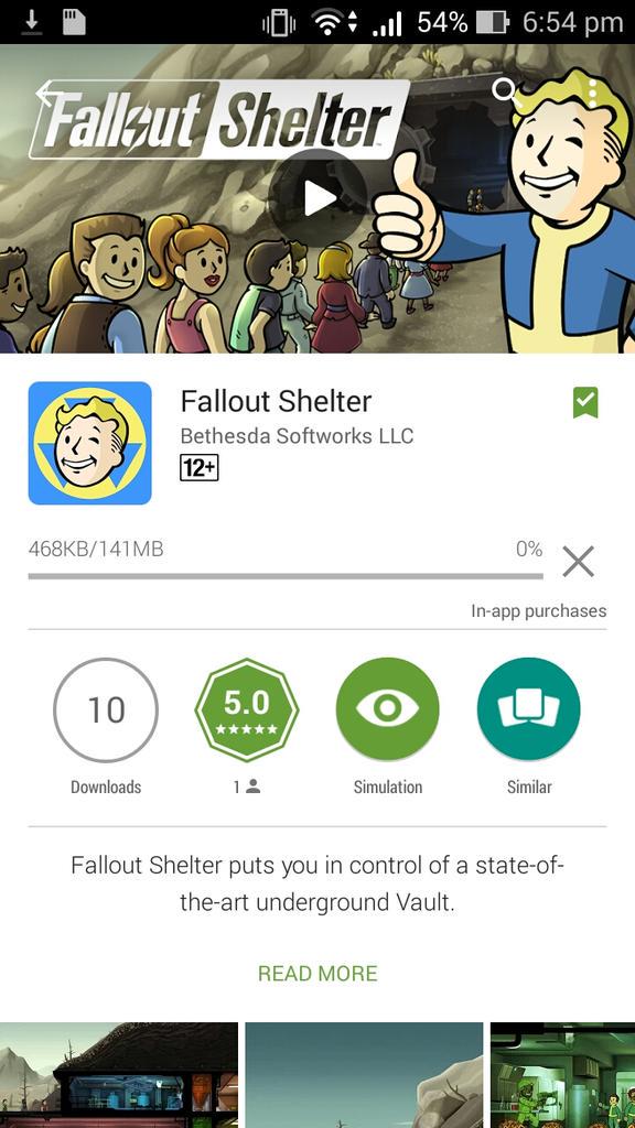 DerpyHoovesMare's tweet photo. It's here. #FalloutShelter http://t.co/LS9mHLpfdZ