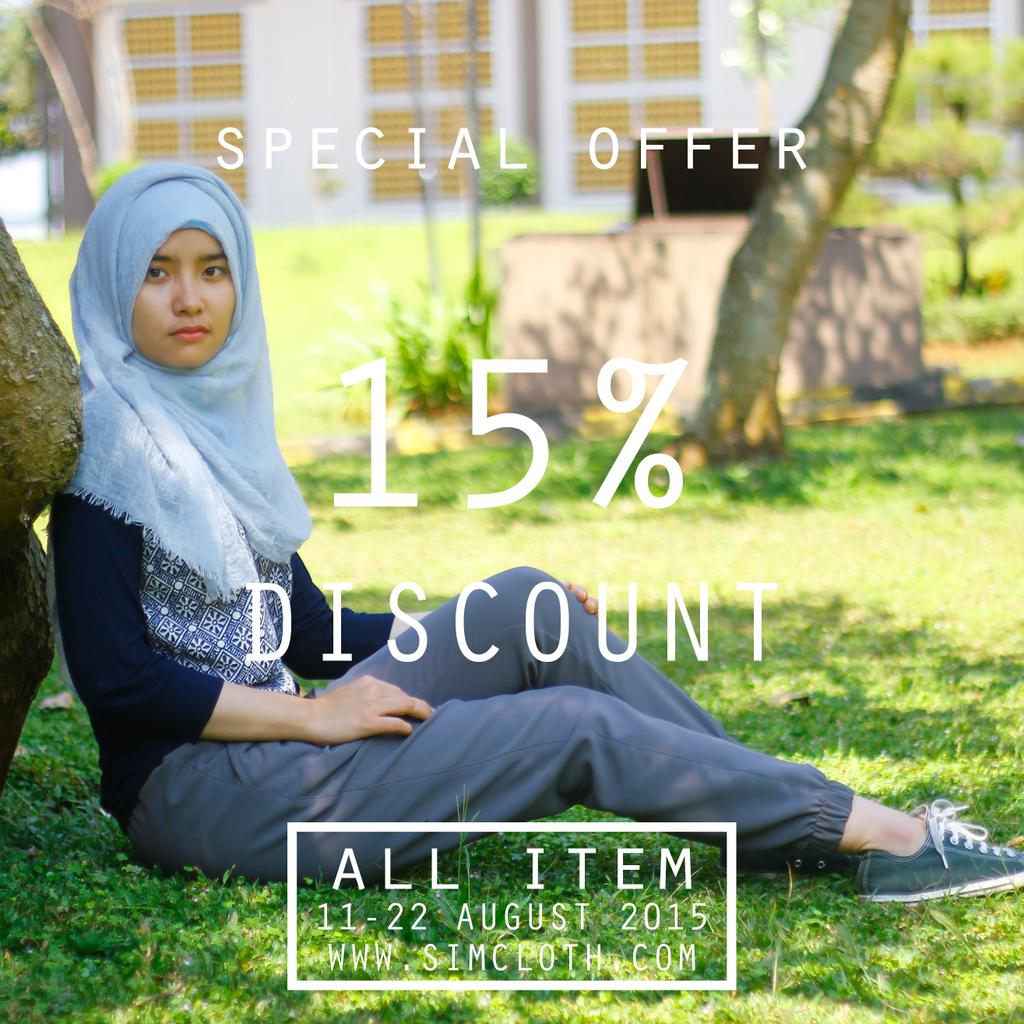simcloth's tweet image. OPEN PO
11-22 AGUSTUS 2015

Halo guys! Dapatkan penawaran menarik berupa DISKON sebesar 15% ALL ITEM