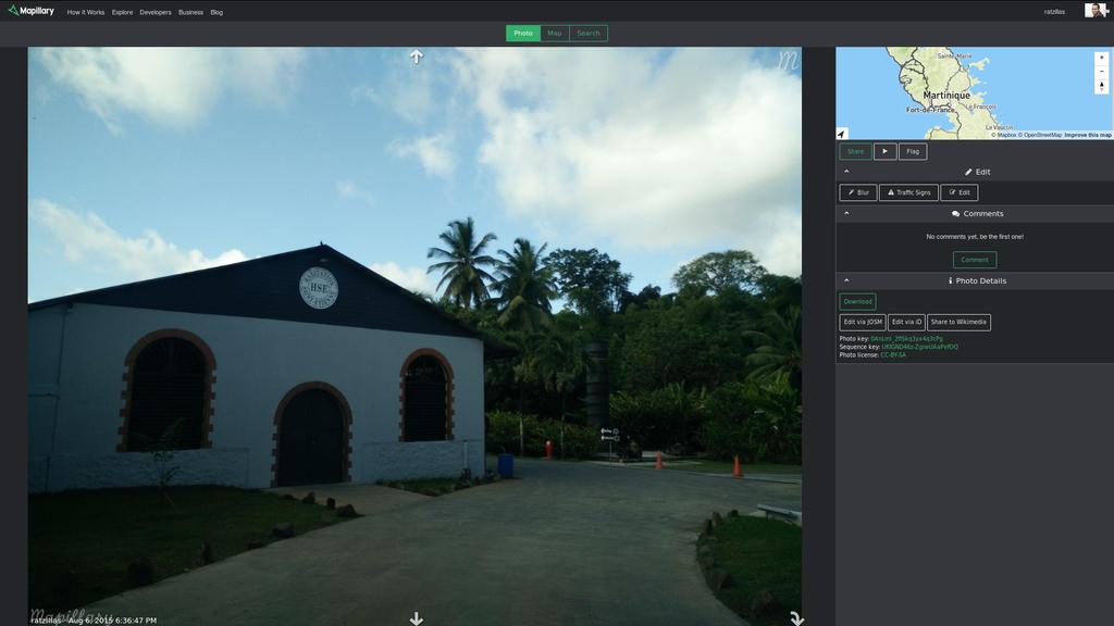 RatZillaS's tweet photo. Hey! @Rhum_HSE vous êtes localisés sur OpenStreetMap &amp; @Mapillary #DataHolidays cc @Region_MQ http://t.co/WHI5sONHmF http://t.co/zRl95qVklh