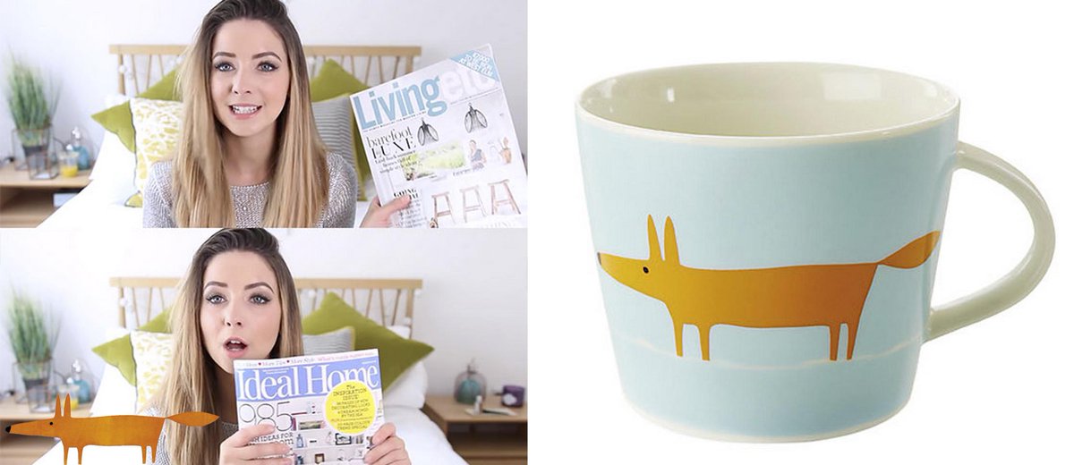 Scion_living's tweet photo. We love Mr Fox and so does Zoella! #mrfox #zoella #scionliving @ZozeeBo @housetohome http://t.co/CLTNoDyPD0 http://t.co/vM6wKoBNoy