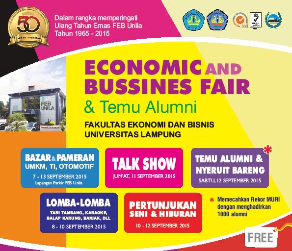 Dalam rangka memperingati Ulang Tahun Emas FEB Unila Tahun 1965 - 2015