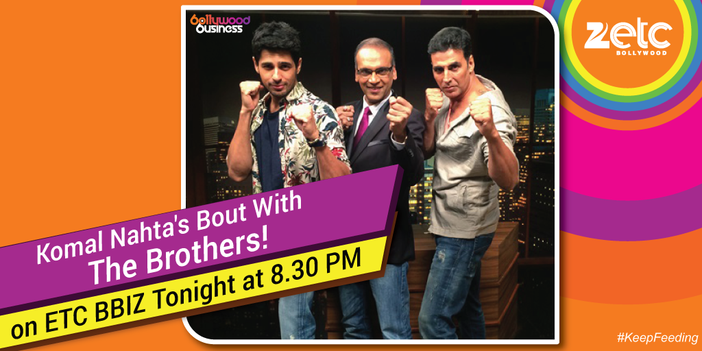 ETCBollywood's tweet image. @akshaykumar and @S1dharthM open up on ETC #BBiz and tell us why @Brothers2015 is the biggest action movie of India!