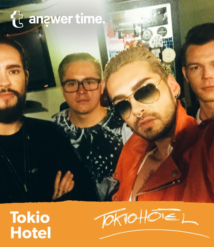 tumblr's tweet image. #AnswerTime! @TokioHotel to take over @MTV's Tumblr and answer your questions today at 2pm EST tumblr.co/QPrqJ