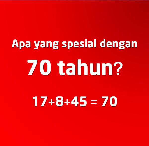 Apa yang unik dari hari kemerdekaan tahun ini ?Yuk diretweet biar semangat kemerdekaannya menggelegar ke mana-mana :D