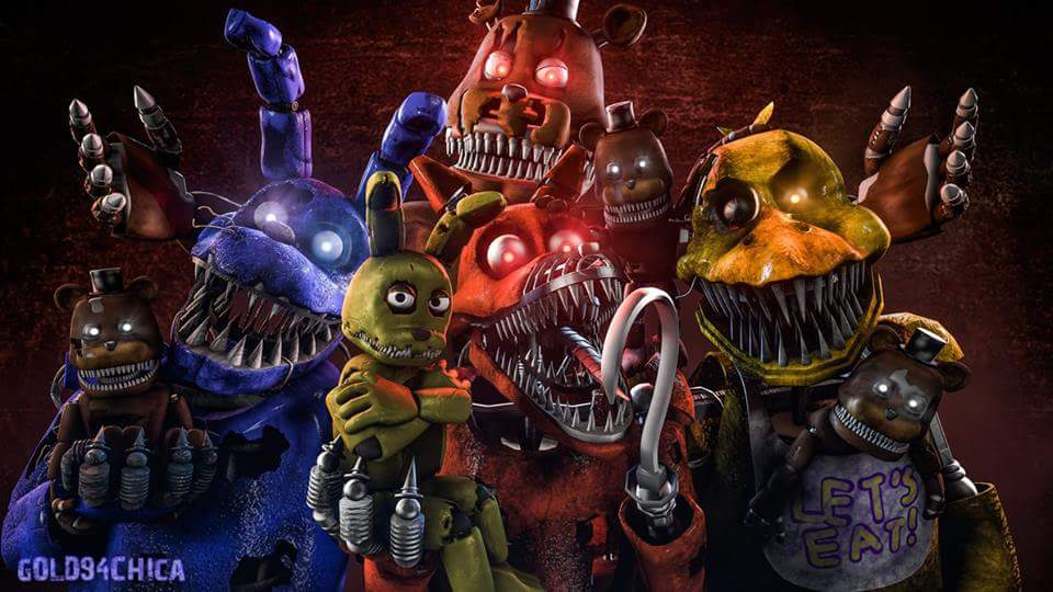 The Nightmare Animatronics (FNaF 4 - SFM) by LandynGunderfan on