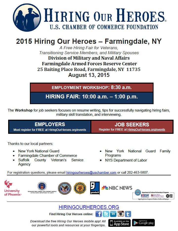 SuffolkLabor's tweet photo. #Farmingdale #Veterans #Hiring Fair - TODAY - 8:30am - 1pm | #LongIslandJobs | Hiring Our Heroes! @911_Veterans http://t.co/w7VRPKGKtj