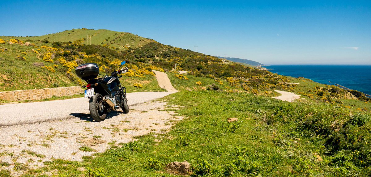 Pues aquí está #miburradevaca de cuando estuvimos con cadizenmoto.com en la costa de #Tarifa