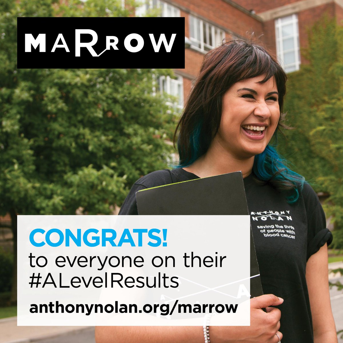 AnthonyNolan's tweet photo. If you’re off to uni, why not join a lifesaving Marrow student society? http://t.co/cj6i0mGve1 #ALevelResults http://t.co/7XUsOyOMrS