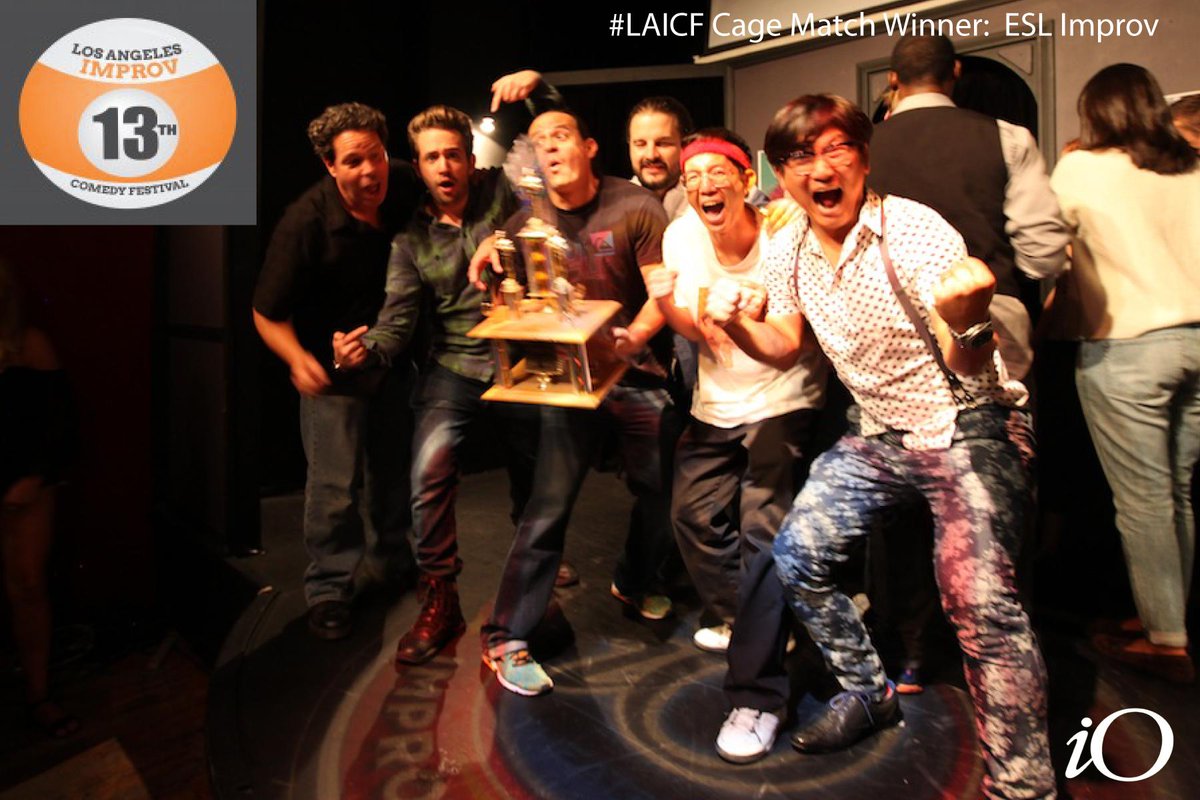 iOWest's tweet photo. Our 2015 #LAICF Cage Match winners...E.S.L! http://t.co/b4ggmp9NyM