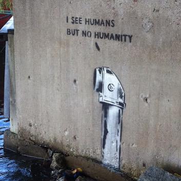 I see humans but no humanity. By Peter Baranowski in Sweden.