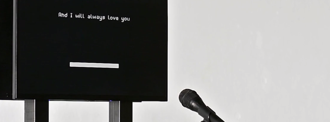 FastCoDesign's tweet photo. This computer was designed to sing '90s karaoke forever: http://t.co/CwbmYIXJgu http://t.co/m8tPP7XTg7