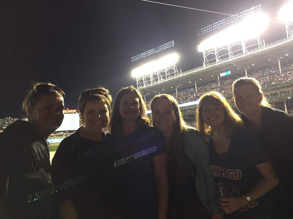 redflaherty's tweet image. DMF Family enjoying the Cubs Game. #TheFightContinues